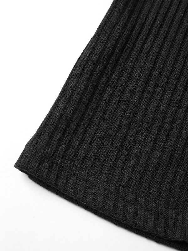 Lace Paneled Button Long Sleeve Knit Top-7